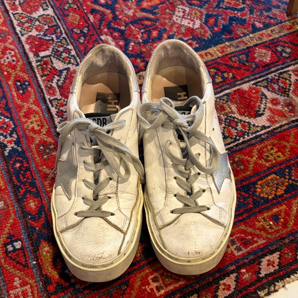 Golden Goose DB Sneakers Hi Star with Metallic Heel